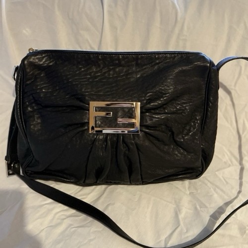 Fendi bag black leather - bag,