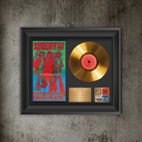 Aerosmith gold record display - aerosmith,