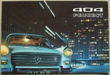 PEUGEOT 404 Car Sales Brochure
