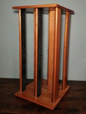Vintage Wooden Rotating CD
