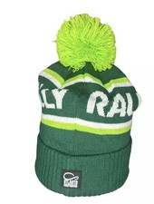 Classic Rally  Green Winter Bobble Hat 