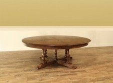 Expandable Round Dining Table