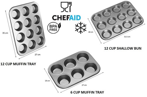 Cups non stick bake ware - 12,