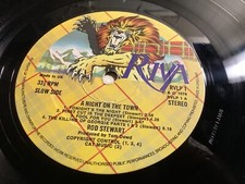 Rod Stewart - A Night On The Town - Riva RVLP 1 - Needs A Clean