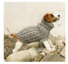 dog coat roll neck cable