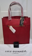 Lulu guinness red leather orla - red,