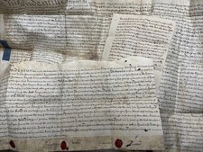 1736 2 X Indentures, 1 X Latin Concordia, Hull and Leeds Interest Seals HP32