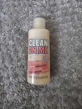 Soap & Glory Clean On Me 75ml shower cream Hydrating Body Wash Rose Bergamot New