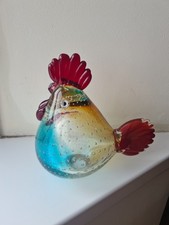 Murano Style Rooster Vintage