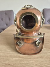 Vintage Copper Brass Divers Helmet Ornament