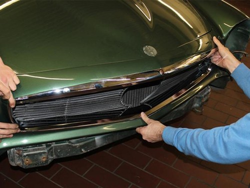 Chrome frame grill bow trim - chrome,