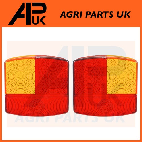 Pair rear light lamp lens - light, for