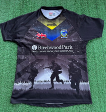 Warrington Wolves The Army Commemorative Edition O'Neills Jersey Mens Medium top
