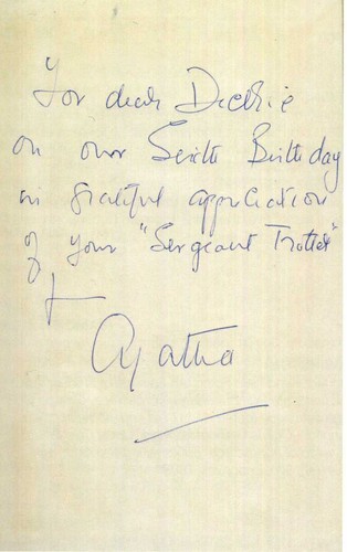 Agatha christie signed letter - agatha,