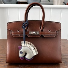 Bag Charm Real Leather Horse