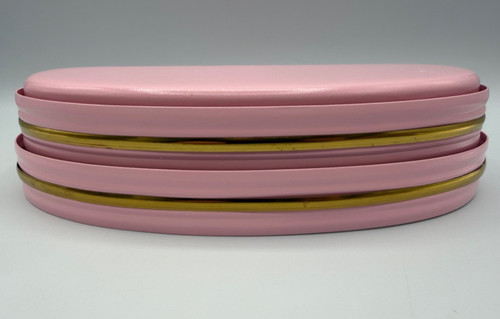 Vtg pink gold mcm tiered - 10",