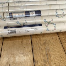 Joblot 12 rolls Vintage Dorma premier Regis cameo Floral Print Wallpaper Sealed