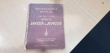 JOWETT JAVELIN & JUPITER MAINTENANCE REPAIR WORKSHOP MANUAL