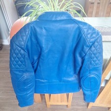 Akito Blue Leather Motorcycle