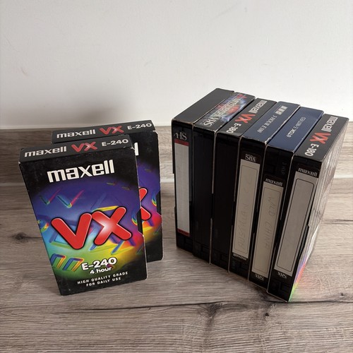 Used blank vhs video - vhs,