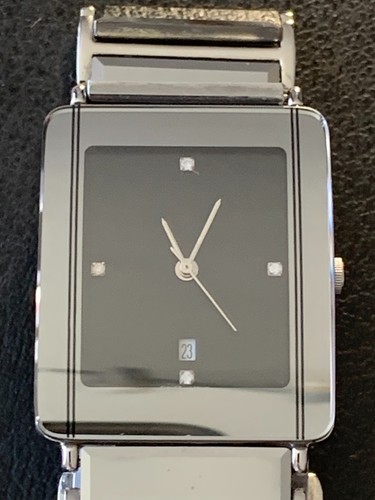 Mens tungsten analogue watch - mens,
