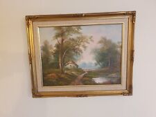 Antique vintage painting on
