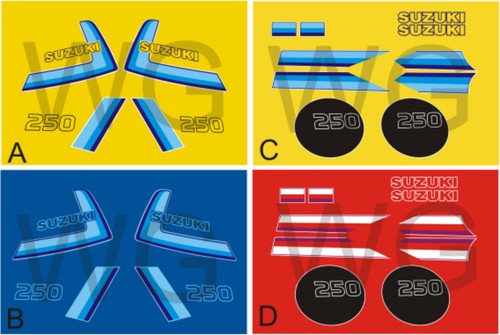 Suzuki ts250er decal kit - suzuki,