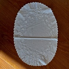 Vintage Embroidered Table Mat Tray cloth T