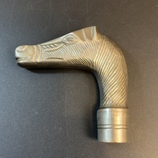 Vtg Carved Metal Cane Walking