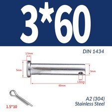 304 Stainless Steel A2 3MM 4MM