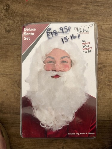 Santa wig beard and - santa, wig,