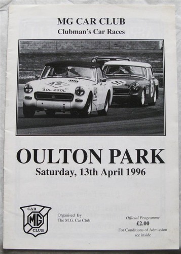 Oulton park apr 1996 - park,