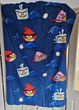 Angry Birds Space Curtains In Blue Unlined Width 168cm By 137cm Drop