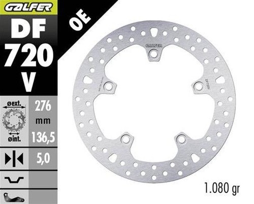 Galfer rear brake disc - rear, bmw