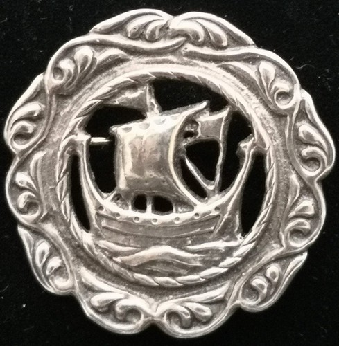 Iona style silver - , pin