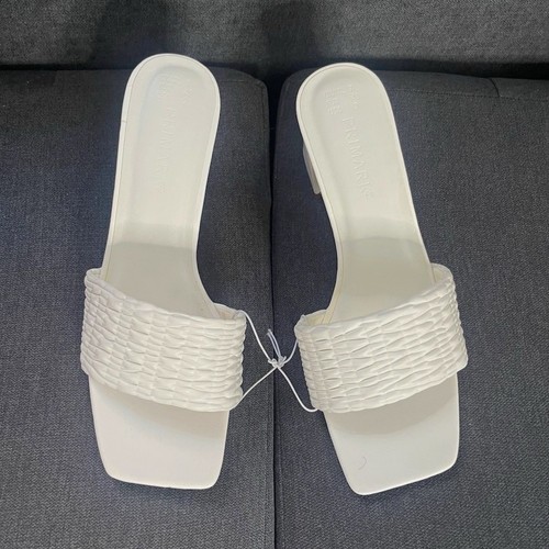 Primark white slip mid - on,