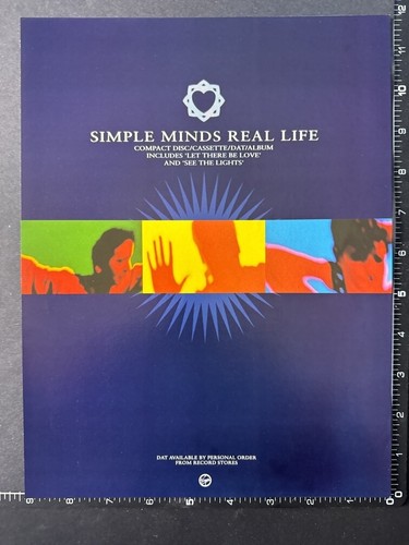 Simple minds real life - minds, 9x12"