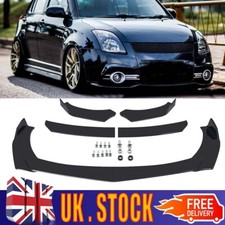 Lower Front Bumper Spoiler Lip Splitter Glossy For Suzuki Swift RS MK3 Facelift