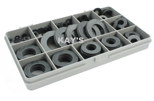 Black rubber washers form - black,