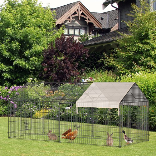 Pawhut rabbit run playpen - rabbit,