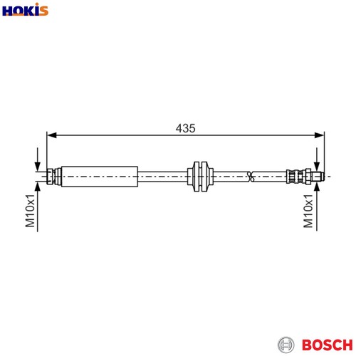 Brake hose 987 476 - brake, for