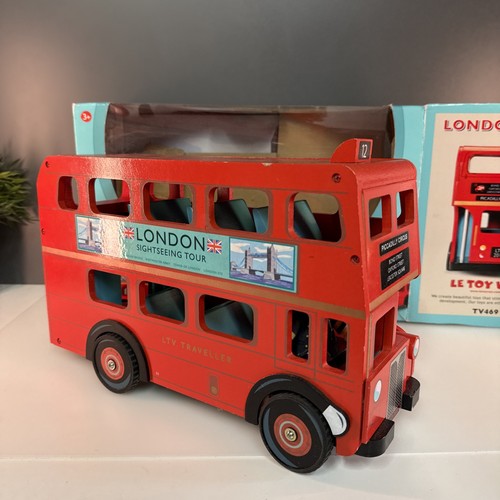 Toy van london wooden bus - van,