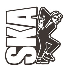 2 tone ska man decal sticker