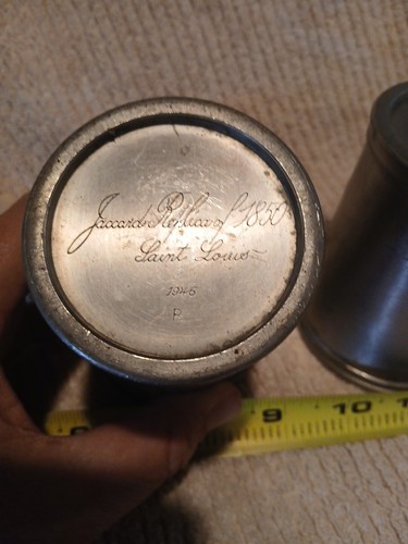 Vintage pewter cup mug - vintage, stein