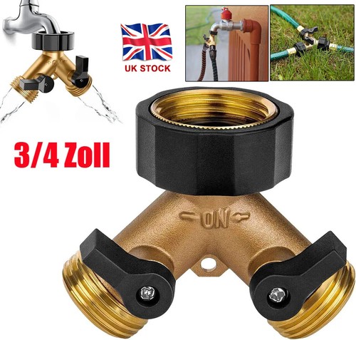 Brass 2 way adaptor - 2,