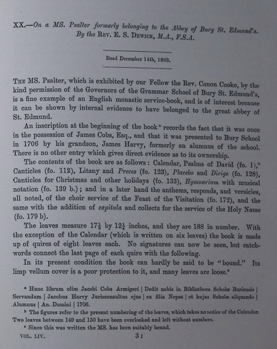 Psalter formerly - a, ms.