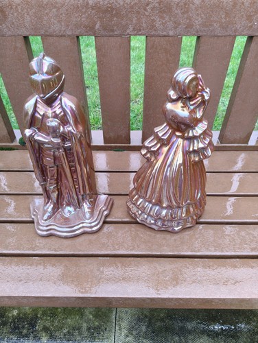 Pair art deco cast iron - of,