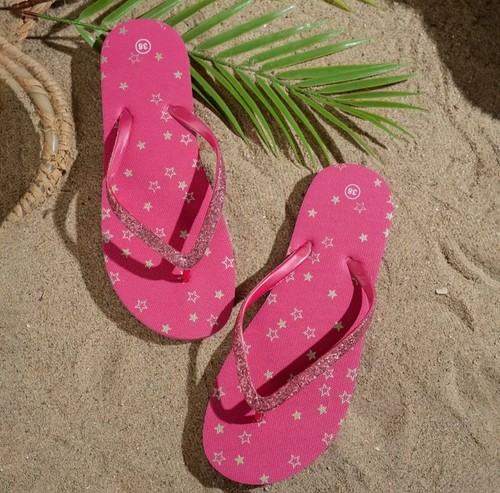 Fushia pink star glitter - pink,
