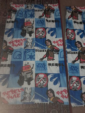  Star Wars Curtains Disney Rebels.  Ready Made Boys/ Kids W 66"/ L 55". Used