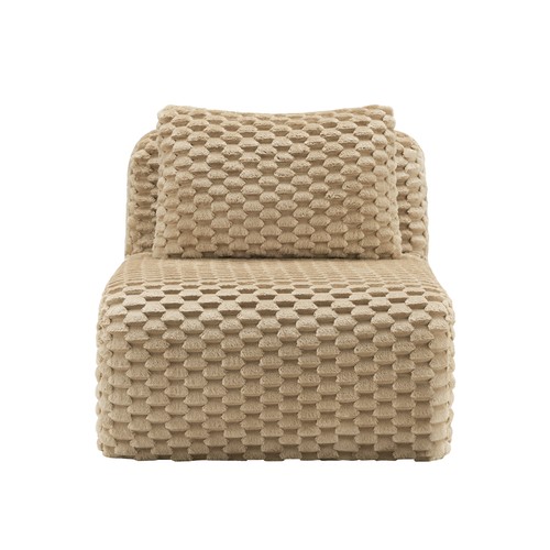 Armless sofa with pillow - with,
